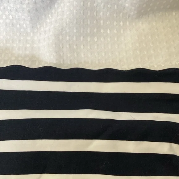 Anne Klein Navy and White Striped Women Shorts - Picture 8 of 9